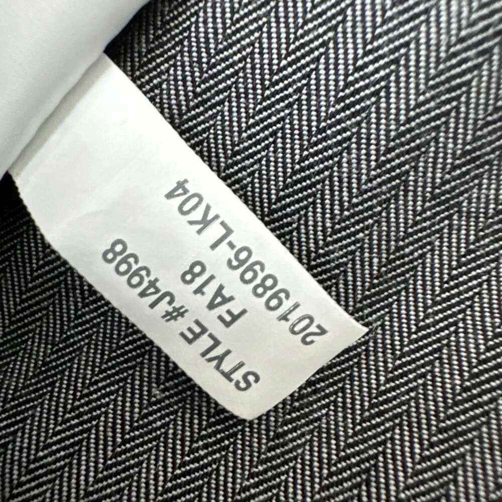J‎ Crew Bedford Dress Pants Mens 33x31 Grey Herringbone Cotton